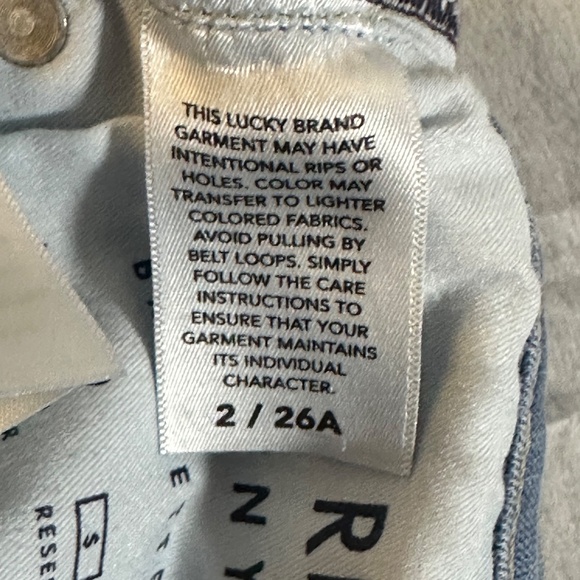 Lucky Brand High Rise Skinny Bridgette jean, size 2/26A. Style #7W15235 - Picture 5 of 7